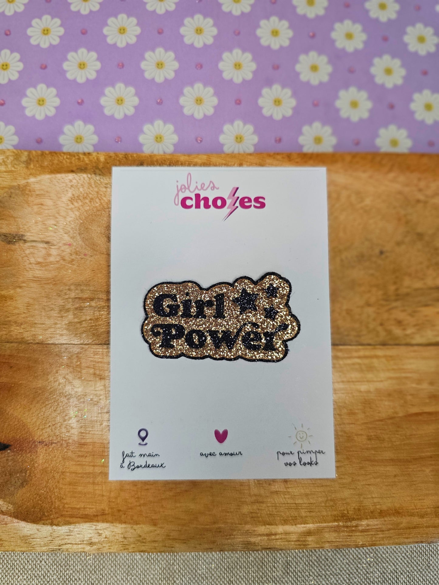 Pin's "Girl power étoilé"