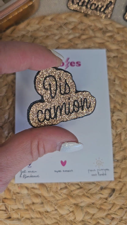 Pin's "dis camion"